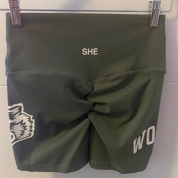 DarcSport Olive Women's Bike Shorts - Picture 3 of 9